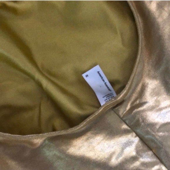 American Apparel Gold Lamé Catsuit M - Picture 14 of 15